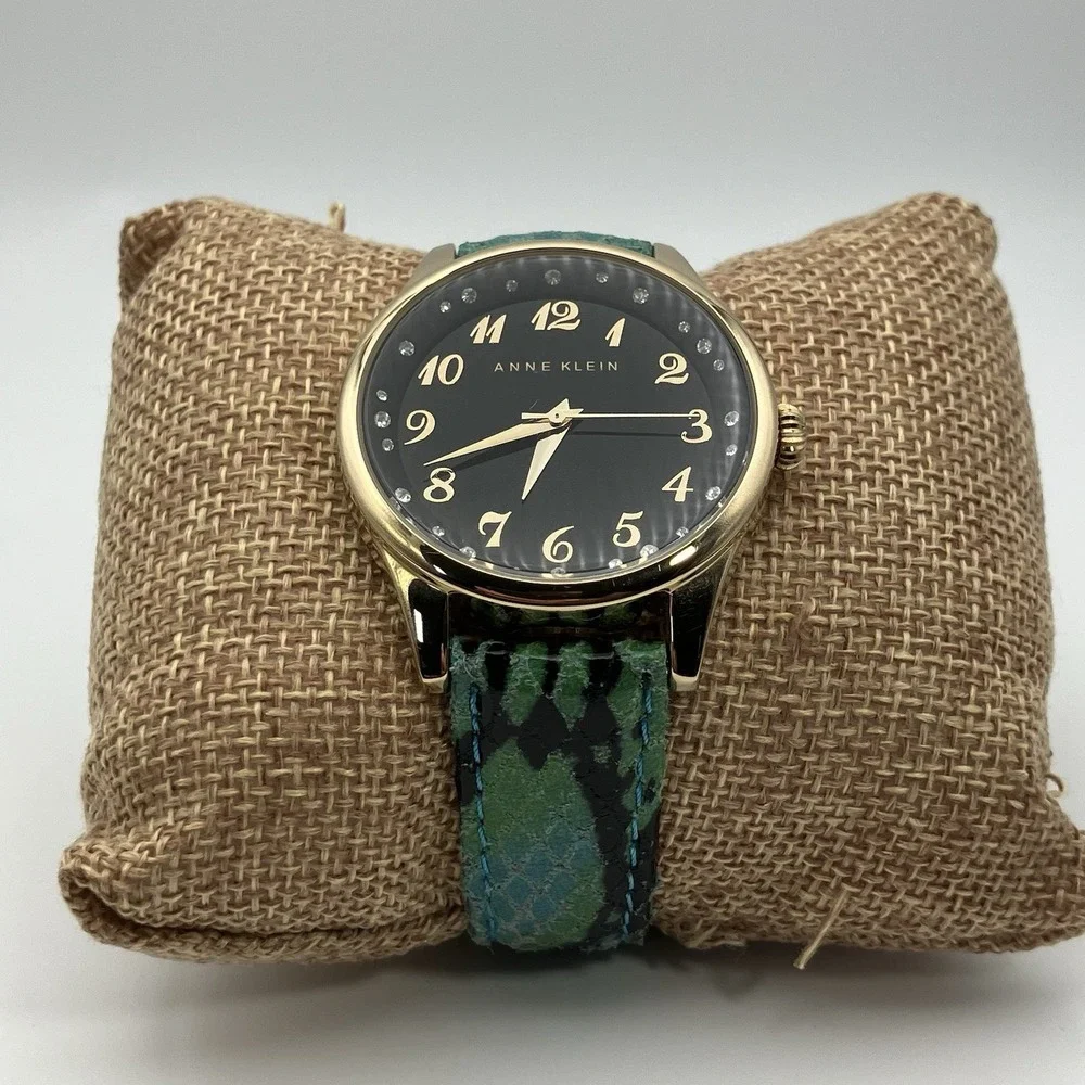 1 - Anne‎ Klein Watch / Leather Band / Women's / New Battery / No. 3 / Flaws